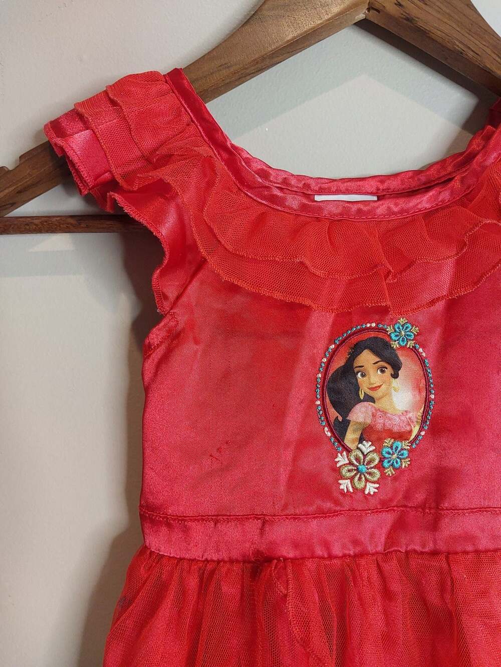 Disney Store Elena of Avalor Red Dress Costume Nightgown